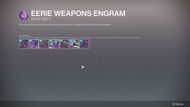 Eerie Weapon Engram rewards (Image via Bungie)